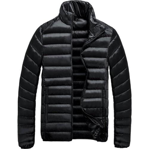 New Men Down Coats New Casual Ultralight White Duck Down Portable Autumn Winter Jackets for Man Winter Parkas Thin Down Jacket