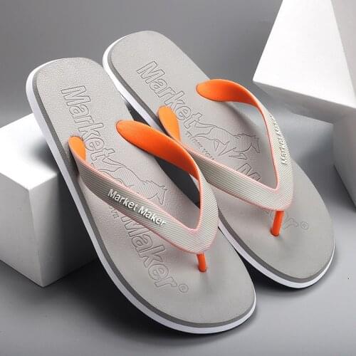Rubber Flip-flops Mens Fashion Mens Slippers Beach Non-Slip Outdoor Casual Slippers Mens Shoes Slipper for Men Outdoor Shoes