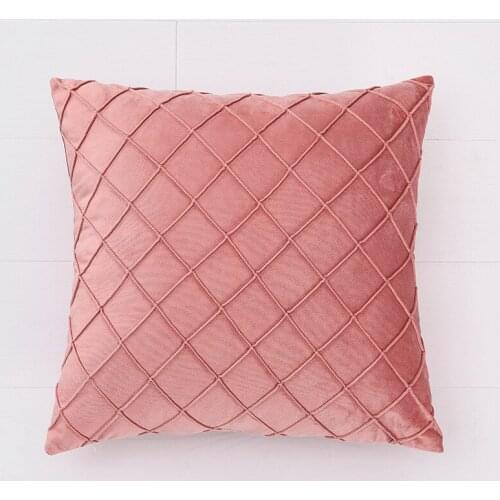 Modern Nordic Soft Velvet Cushion Cover Decor Pillow Case Solid Color Sofa Throw Pillow Covers Home Decor Pillow Case