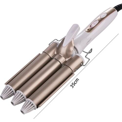 Triple Barrel Ceramic Curling Iron Electric Hair Perm Waver Styling Wand Hair Curler Hair Waver Styling Tools Hair Styler