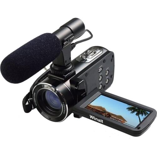 Winait Top Sale Digital Video Camera HDV-Z20 3.0" Touch Display FHD 1080P WIFI Camcorder 16X Digital Zoom SD Card Max To 64GB