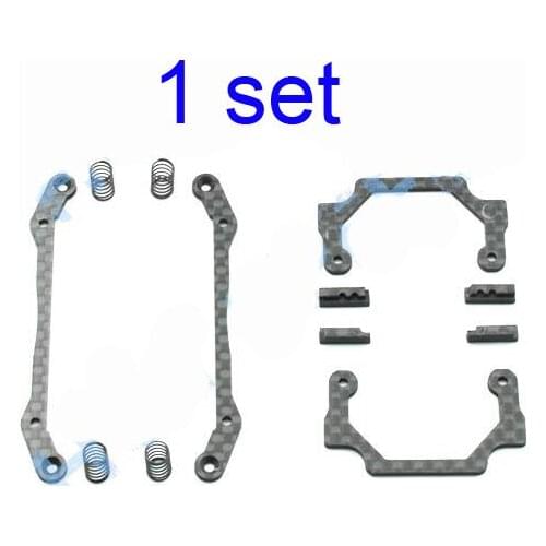 1Set Battery Fix Plate Carbon Fiber Battery Dropping Prevention Parts MSL MS Inner Suspension Chassis for Tamiya Mini 4WD Car