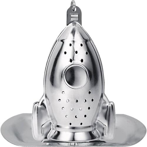 1pc Rocket Shape Tea Infuser Diffuser Loose Leaf Strainer Spice Filter