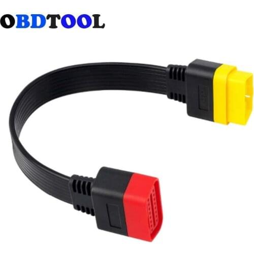 Universal Obd 16pin Adapter Male To 16 Pin Female Obd2 Obdii Extension Connector For Auto Diagnostic Scanner Extending Cable