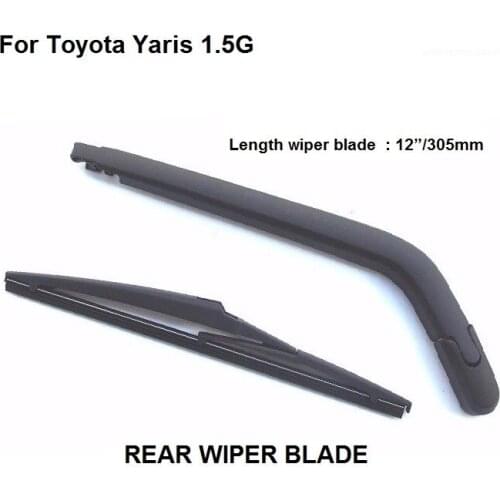 305mm For Toyota Yaris 1.5G(Japanese Type) Rear Wiper Arm with Blade Complete Set New 2008-2013