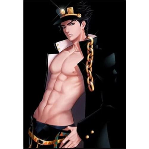 5D DIY Diamond Painting JOJOs Bizarre Adventure Embroidery Full Square Diamond Cross Stitch Kit Japanese Anime Handmade Crafts