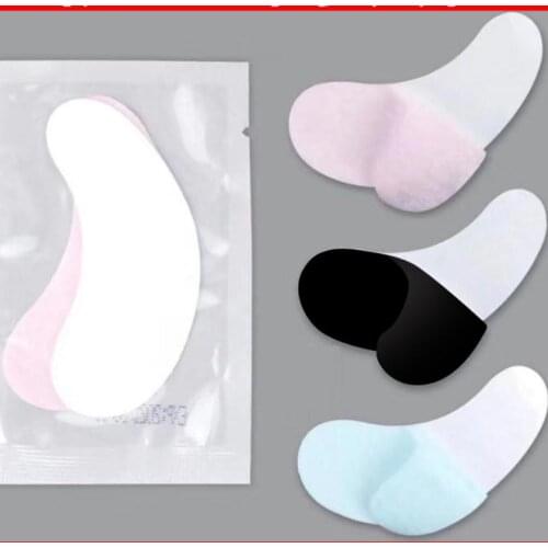 Eyelash Extension Paper Patches Color Under Eye Pads Sticker Wraps False Eyelashes Makeup Tool Left Right Tape T0395