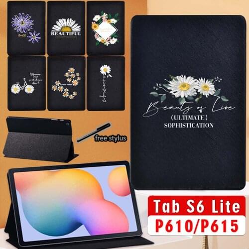 Tablet Case For Samsung Galaxy Tab S6 Lite 10.4 Inch 2020 SM-P610 SM-P615 PU Leather Stand Cover for s6 lite