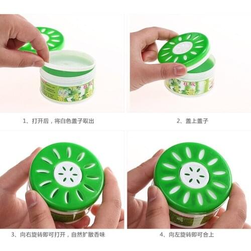 Deodorizing Solid 90g Office Scent Air Freshener Indoor Home Car Auto Decor Fruit Flower lemon Ornament Decor Fragrance Diffuser