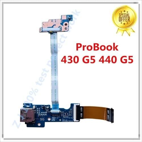 Original For HP ProBook 430 G5 440 G5 Laptop Power Switch Button Board With Cable DAX8BAPB6C0 100% Tested Fast Ship