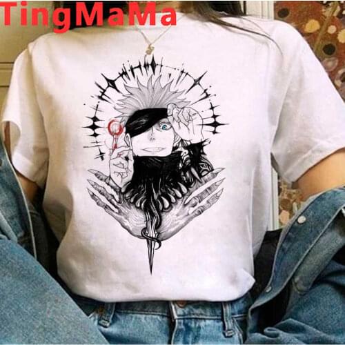 Jujutsu Kaisen Gojo Satoru Yuji Itadori tshirt men harajuku kawaii plus size grunge harajuku couple top tees harajuku kawaii