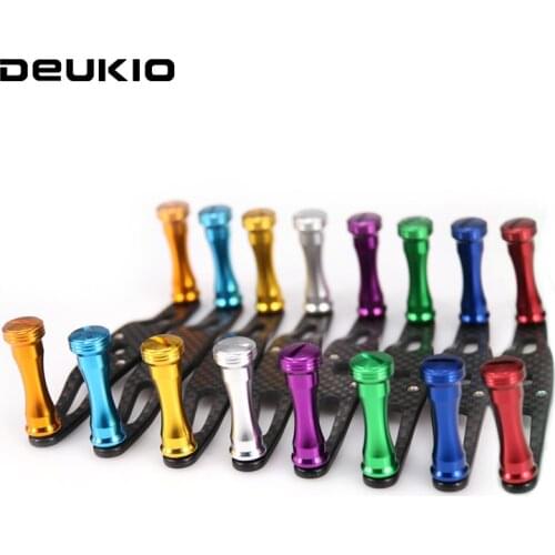 DEUKIO Fishing Reel Handle Carbon Fibre Drum Wheel Aluminum Alloy Knob for S/D/ A Brand Bait Casting Reel Tackle Accessory