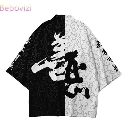 Plus Size XXS-6XL 5XL 4XL Chinese Style Fashion Japanese Kimono Streetwear Cardigan Women Men Harajuku Haori Top Shirts Yukata