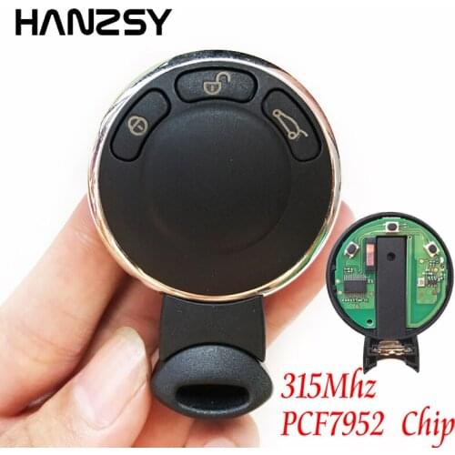 3 Button 315 Mhz Smart Key For BMW MiNi Cooper Complete Keyless Entry Fob Car Remote control Key with ID46 Chip PCF7952