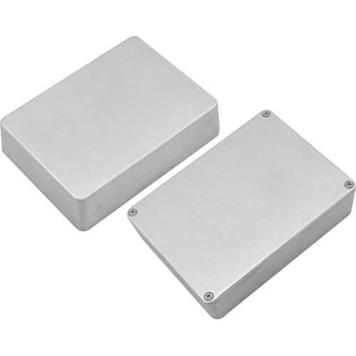 2Pcs 1590 Style guitar Aluminum Pedal Enclosure Guitar Parts & Accessories Free Shipping128(L)X94(W)X34(H)mm