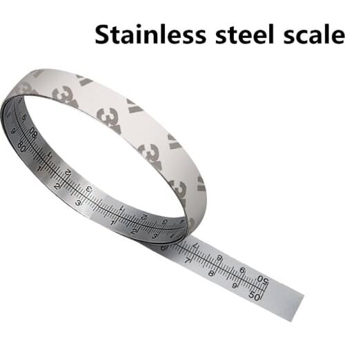 Stainless steel ruler sticky ruler ruler DIY woodworking