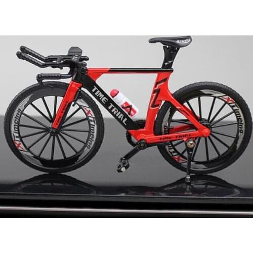 1:10 Scale The New Metal Road Bicycle Model Toys Curved Racing Cycle Cross Mountain Bike Replica Collection Diecast Children Gif