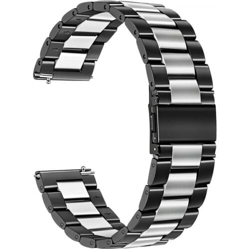 Band for Galaxy Watch Active 2 40mm 44mm 20mm Stainless Steel Metal Bracelet Strap Wrist Bands for Samsung Galaxy Watch active2