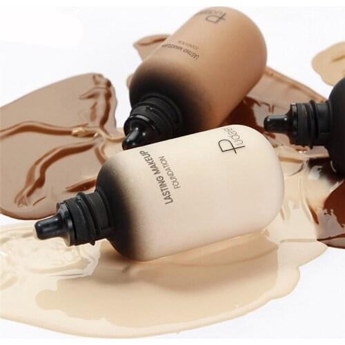 1Pc 40ml Base Face Liquid Foundation Cream Full Coverage Concealer Oil-control Easy to Wear Soft Face Makeup Foundation