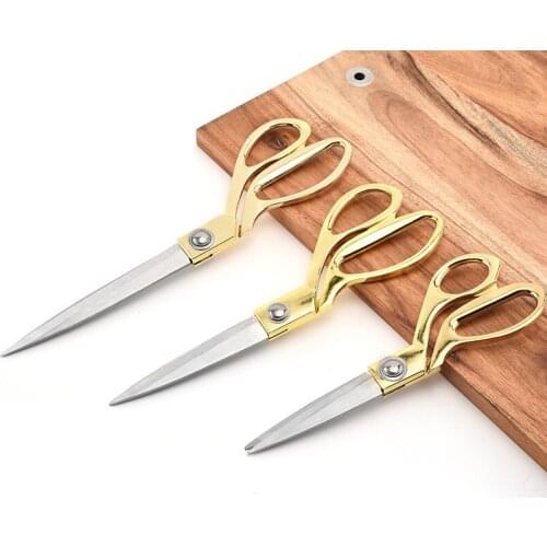 Sharp Stainless Steel Tailor Scissors Sewing Cut Craft Fabric Dressmaking Scissor Textile Cutter Tailor Shear Sewing Tools