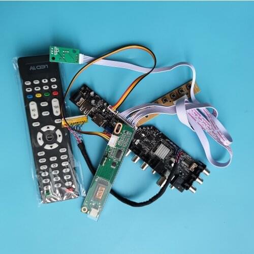 For LTN154X1-L02/LTN154AT01 1280X800 LCD Controller lamps Board panel1driver 30pin DVB-T2 HDMI DVB-T DVB-C TV VGA USB AV RF