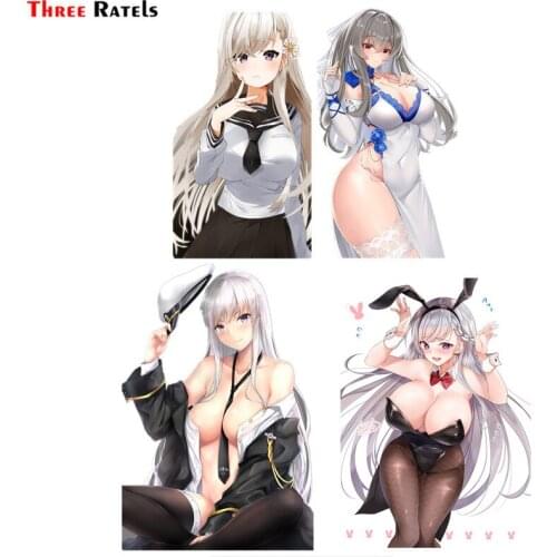 Three Ratels F84 uniform Anime game sexy girl belfast for azur lane car body sticker macbook decal