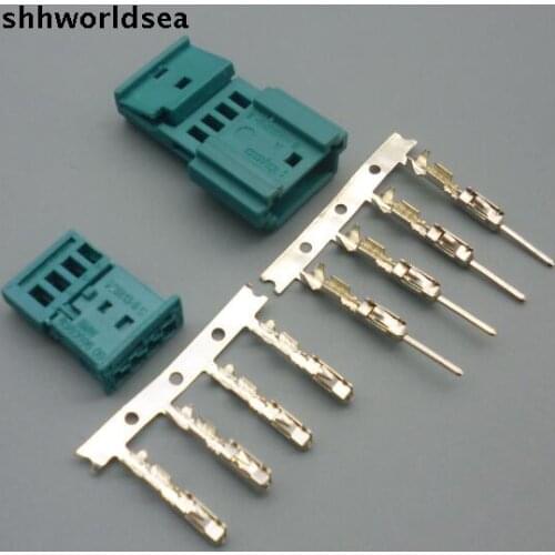 Worldgolden 5/30 /100 sets 4Pin Tachograph plug/sensor plug /GT door light atmosphere connector,968813-9 C & 0-1452576-8 for BMW