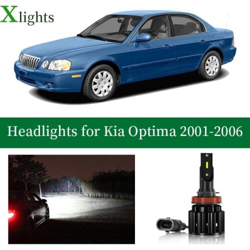 Xlights Car Bulbs For Kia Optima 2001 2002 2003 2004 2005 2006 Led Headlight Bulb Low High Beam Lamp Headlamp Light Accessories