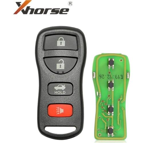 Xhorse XKNI00EN VVDI for NISSAN 4 Buttons Key 5 pcs/lot