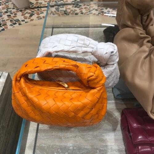 Womens Leather Handbag Woven Cloud Bag Soft Leather Wrinkled Dumpling Bag Hand-carry Cowhide Mini Bag Women Purse and Handbags