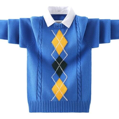 Winter Boys Clothes Children Pullover Sweater Autumn Winter Keep Warm Cotton Kids Clothes BB29