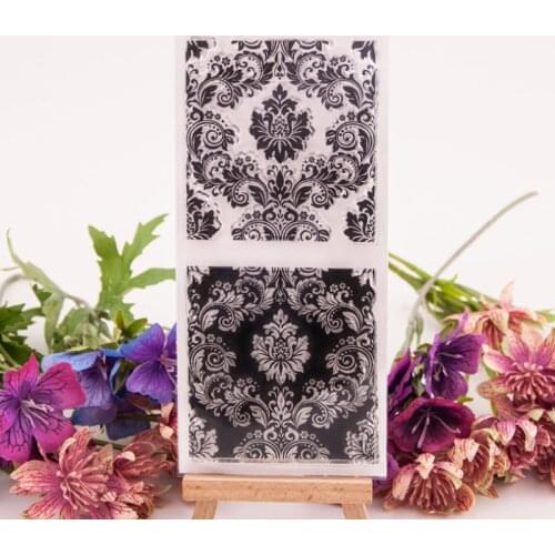 1pc Flower Pattern Transparent Clear Silicone Stamp Seal DIY Scrapbook Rubber Stamping Coloring Embossing Diary Decor Reusable
