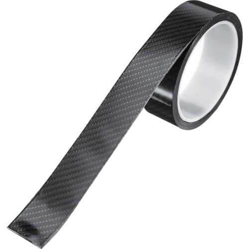 1pc Carbon Fiber Style PVC Car Sticker Protector Strip Sticker Auto Door Sill Anti Scratch Tape Collision Scuff DIY Film