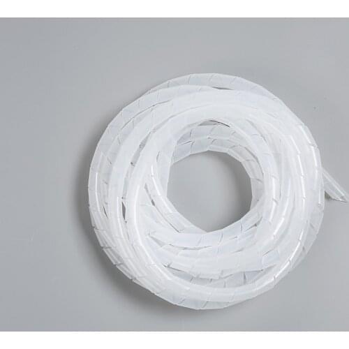 10m spiral wrapping bands cable wrapping bands PE plastic covered cable