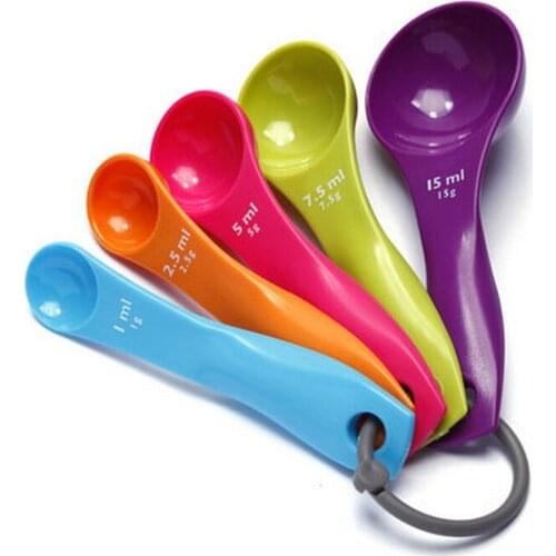 5PC /set Useful Kitchen Colourworks Measuring Spoons Spoon Cup Baking Utensil Set Kit