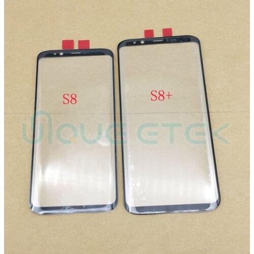5Pcs For Samsung Galaxy S8 G950 G950F / S8 + plus G955 black Touch panel Front Outer Glass Lens Replacement