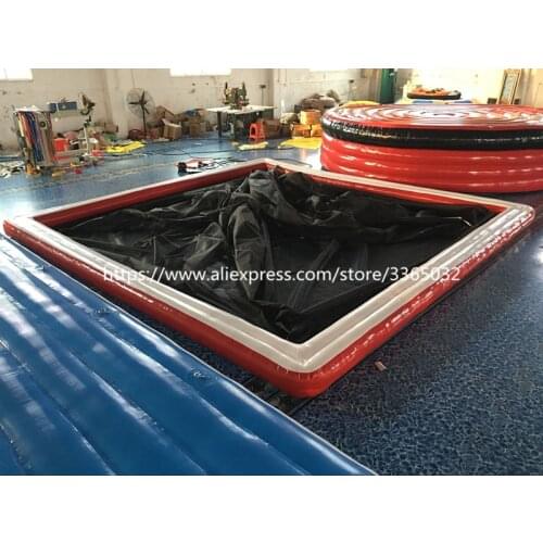 5x5 meter Inflatable Sea Pool for yacht boats,popular Floating inflatable water pool for boat swimming