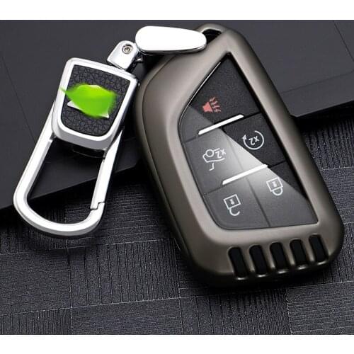 Zinc Alloy Car Key Case Cover Holder Protective Shell For Cadillac CT5 Car Key Case Shell Protective Cover car accessories