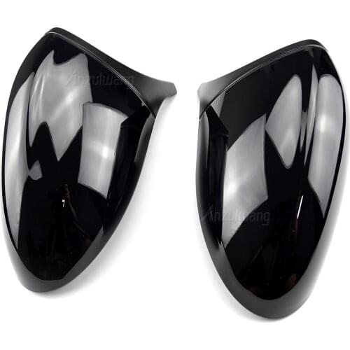 For BMW 1 3 Series E81 E82 E87 E88 E90 E91 E92 E93 Car Side Wing Mirror Cover Rear-View Caps Black high quality types