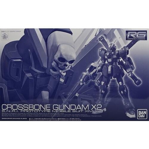 BANDAI GUNDA PB RG 1/144 CROSSBONE GUNDAM X2 Gundam model kids assembled Robot Anime action figure toys