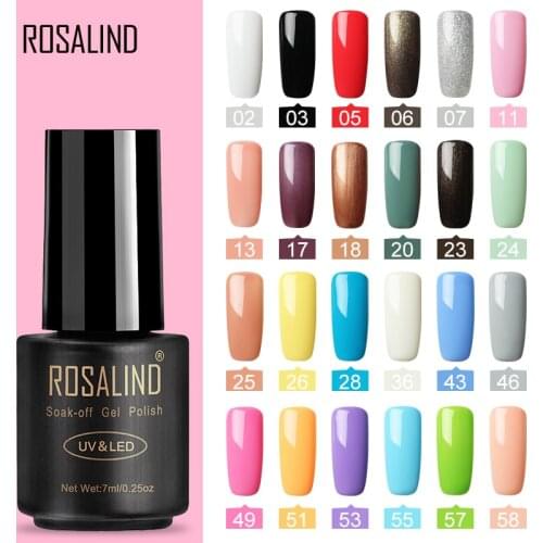 ROSALIND Gel Varnish Nail Polish for Nails Manicure Set 7ML Vernis Semi Permanent UV Lamp Soak off Hybrid Nail Art Gel Polish