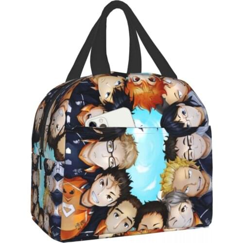 Haikyuu Easily used as lunch bag, picnic bag, sundry bag or shopping bag Haikyuubento lunch bags for women