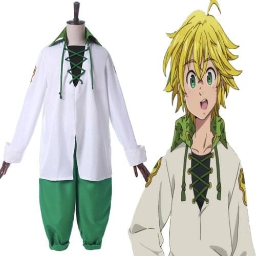 Anime The Seven Deadly Sins Cosplay Costumes Meliodas Cosplay Uniform Halloween Carnival Party Nanatsu No Taizai Cosplay Costume