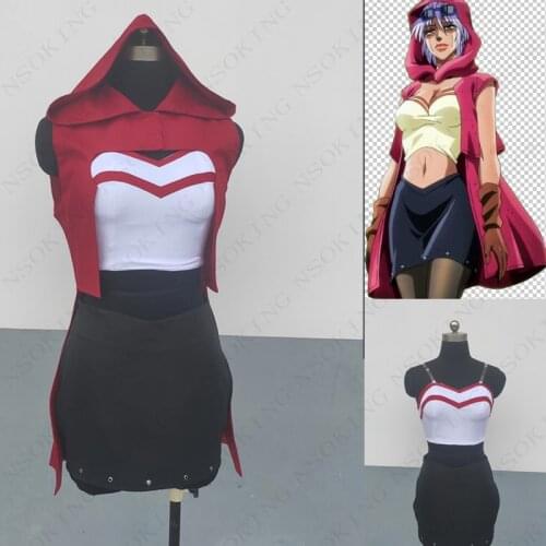 Anime JoJos Bizarre Adventure Mariah Cosplay Costume Custom Made