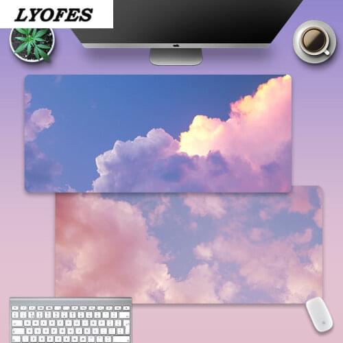 Kawaii Mouse Pad Laptop Mouse Mat Cute Mouse Pad Large Writing Desk Mats Gaming Deskpad for Office Home Gamer 80x30 90x30