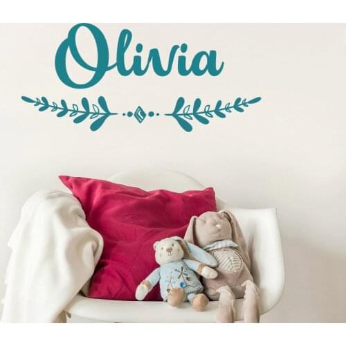 Girl Name Wall Decal Boho Nursery Wall sticker Custom Name Decal Personalized Baby Gifts Boho Bohemian Girls Bedroom Decor G325