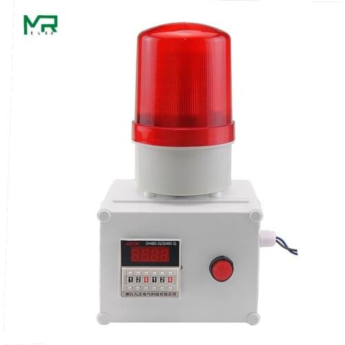 NEW LED Warning light Timing alarm timing alarm 12/24/ 220 V industrial equipment time work reminder led sound and light alarm