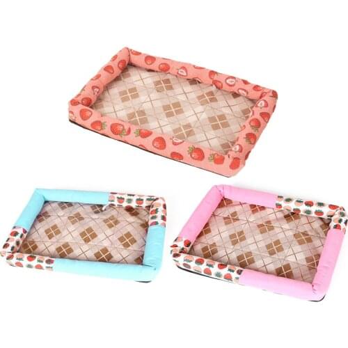 Summer Cooling Mat Dogs Cats Self Cooling Mat Ice Silk Breathable Pet Crate Pad Portable Washable Cat Cooling Blanket For Home
