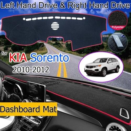 For KIA Sorento 2010 2011 2012 XM Pre-Facelift Anti-Slip Mat Dashboard Cover Pad Sunshade Dashmat Carpet Anti-UV Car Accessories