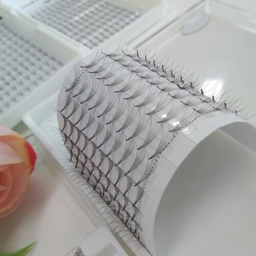 1 Set 0.07 C 5D Wave Individual Eyelash Mink Black Soft False Eye Lashes Extension South Korean Silk Volume fans